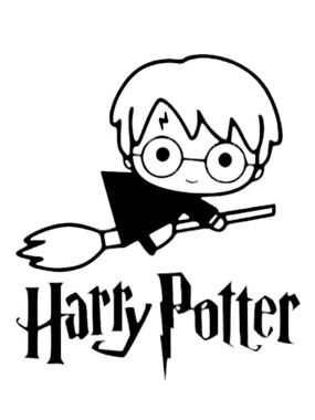 Harry Potter‎ Flying Broomstick Cartoon Vinyl Auto Laptop Wall Decal Sticker